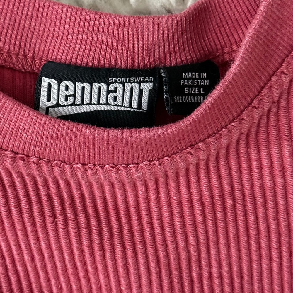 Pennant Sportswear Oh My Stars Pink Ribbed Graphic Sweatshirt Size Large - Picture 3 of 3